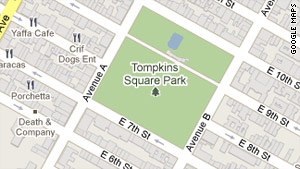 Crowley said he spent many days of unemployment in this park, near his apartment in New York.