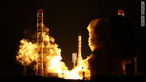 A Russian rocket launches an Intelsat satellite in February.