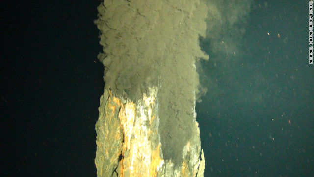 "Seeing the world's deepest black-smoker vents looming out of the darkness was awe-inspiring," scientist Jon Copley said.