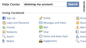 Leaving Facebook can be almost as confusing as navigating the privacy backwaters on the site.
