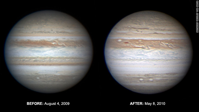 Jupiter's South Equatorial Belt started fading late last year, NASA said in a story on its website.