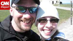 Jessica and Tim Hamlet honeymooned at Niagara Falls last spring.