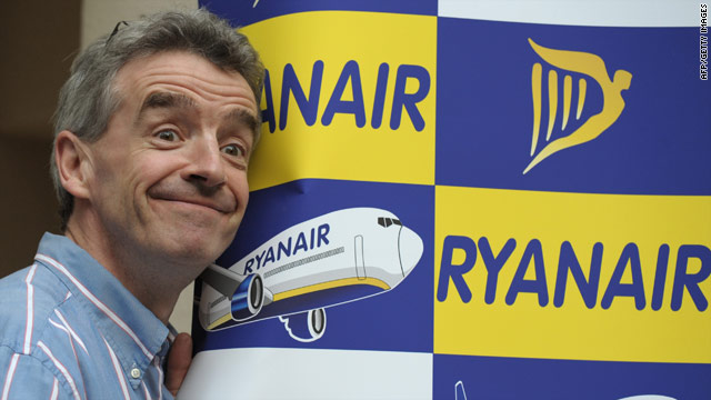 Ryanair CEO Michael O'Leary, pictured here in March, is known for his attention-getting ideas.