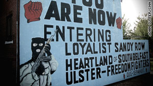 Belfast is still painted with murals from the violent "Troubles."