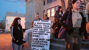 Ashley Delgado, 19, expressed her displeasure with President Obama's comments about the school.