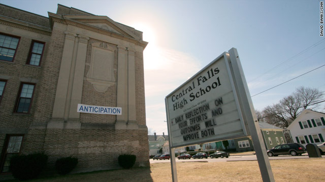 Central Falls High School has been at the center of a firestorm since teacher firings were announced last month.