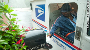 The fewest mail deliveries take place on Saturdays, a day when more than a third of U.S. businesses are closed.