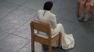 Almost every day for three months, Marina Abramovic sat on a wooden chair.