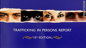 The report says the United States complies with a victims' protection act but still has forced labor and prostitution.