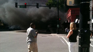 Fire department officials say sparks from passing trains ignited
railroad ties in a Chicago subway tunnel.