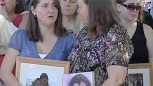 Loved ones of the four men killed in a traffic accident gathered for a news conference on Tuesday in Orlando.