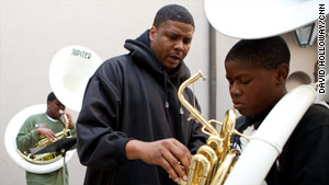 Derrick Tabb started The Roots of Music afterschool program to keep children off the streets of New Orleans.