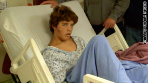 The family of Willy Phillips Jr. has provided this photo taken of the teenager while he was still hospitalized.