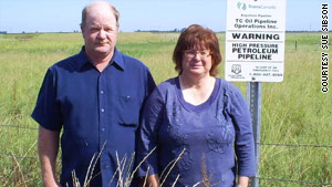 It wasn't Mike and Sue Sibson's choice for an oil pipeline to cross their South Dakota farm.