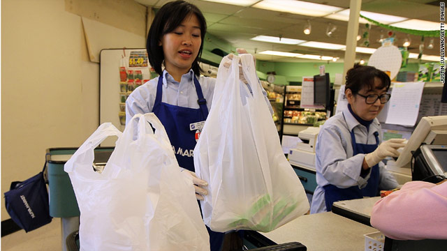 The proposal to ban plastic bags in California grocery stores was voted down 21 to 14.