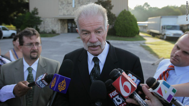 The Rev. Terry Jones faces reporters' questions Friday at the Dove World Outreach Center in Gainesville, Florida.