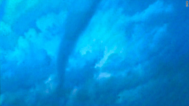 A debris cloud and structural damage was reported in the area, but authorities had not confirmed if it was caused by a tornado.