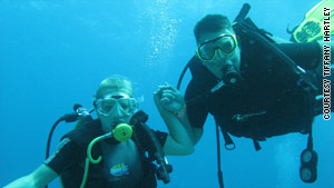 The Hartleys took up scuba diving early in their 8-year marriage.