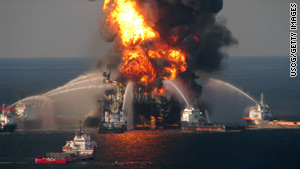 The Deepwater Horizon rig exploded in April.