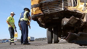 About 20 children were on the bus when it was hit in central Louisiana, officials said.