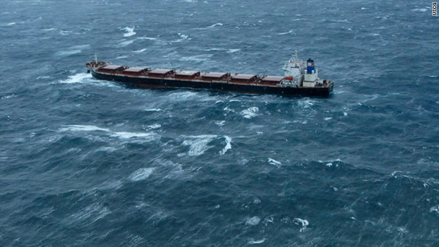 The 738-foot Golden Seas is carrying canola seed and thousands of gallons of crude oil, diesel fuel and lube oil.
