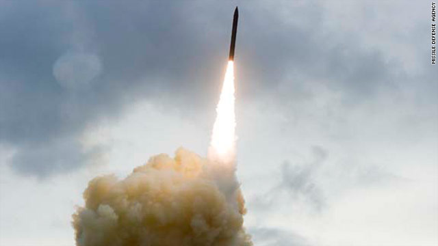 An interceptor missile was launched from Vandenberg Air Force Base, California, on Wednesday. The test failed.