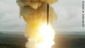 An interceptor missile launched from Vandenberg Air Force Base in California failed to hit its target Wednesday.