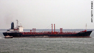 File image of the MV Theresa VIII chemical tanker in Kakinada, India on June 9, 2007.
