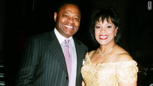 Kase Lawal with his wife Eileen.