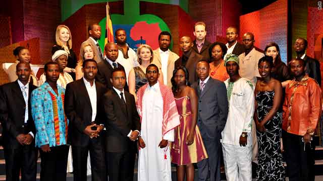 The finalists at the 2010 African Journalist Awards in Kampala, Uganda.