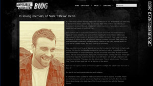 Nate Henn, seen on the Invisible Children's website, was a native 
of Raleigh, North Carolina.