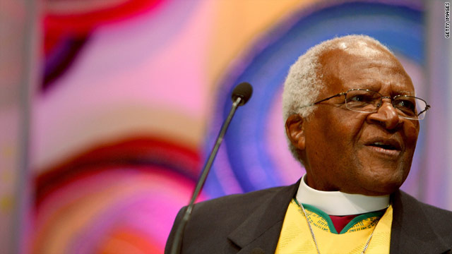 Desmond Tutu at the TIME/FORTUNE/CNN Global Forum on June 28, 2010 in Cape Town, South Africa.