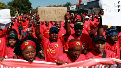 South African unions reject wage offer