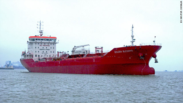 The Singapore-flagged MV Golden Blessing was confirmed released from under pirate control on 6 November 2010.