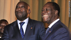 Ouattara And Gbagbo