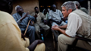 Actor George Clooney has focused on Darfur through his organization Not On Our Watch.