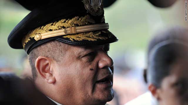 The Chief of the Honduran Armed Forces, Gen. Romeo Vasquez Velasquez, as pictured on October 27, in Tegucigalpa.