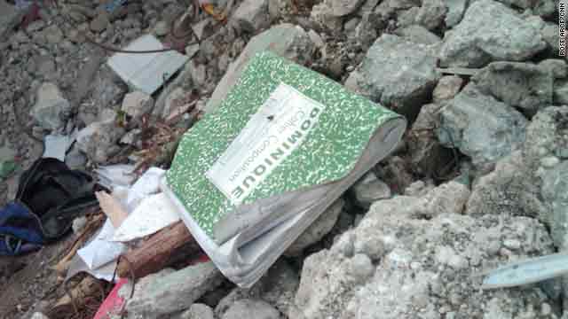 A music book left in the quake's rubble is emblematic of the loss felt by Jacmel, Haiti's cultural center.