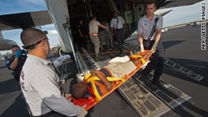 Florida officials say they state is committed to assisting earthquake victims, denies it asked that airlifts be stopped.