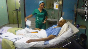 Cuban opposition activist Guillermo Farinas lies in a Cuban hospital on Wednesday at the end of his long fast.