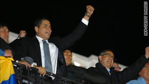 President Rafael Correa has called Thursday's police uprising an attempted coup.