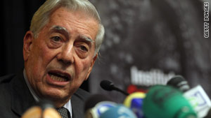 Mario Vargas Llosa criticized presidential candidate Keiko Fujimori, daughter of the disgraced former president of Peru.
