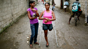 Maxi journeyed to northern Haiti to see Joseph, the only person who could understand her ordeal. They were not friends previously, but after surviving the earthquake together, they had become like sisters.