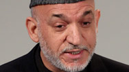 Afghanistan Afghan President Hamid Karzai holds talks with representatives of a major insurgent group