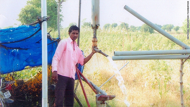 Supporters of India's backyard inventions, such as this water lifting device, are struggling to bring them to the masses.