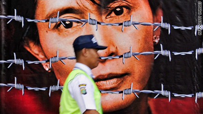Myanmar bars Suu Kyi from polls