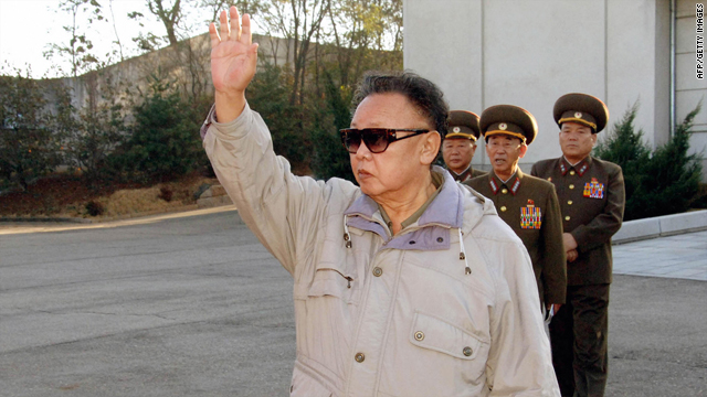 An undated picture released from Korean Central News Agency on November 6, 2008, shows Kim Jong Il inpsecting a drill ground of a sub-unit of Korean People's Army Unit 534 at an undisclosed location.