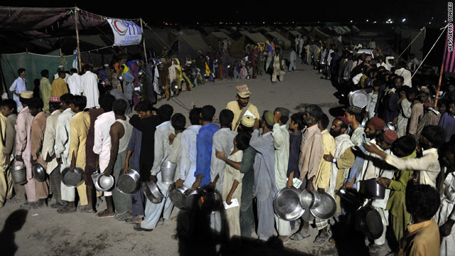 Millions of people in Pakistan are totally dependent on outside aid for the basics -- food, water and shelter.