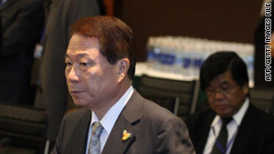 South Korea's Foreign Minister Yu Myung-hwan at a July 23 ASEAN meeting in Hanoi.