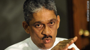 Sarath Fonseka sentenced to three years in prison